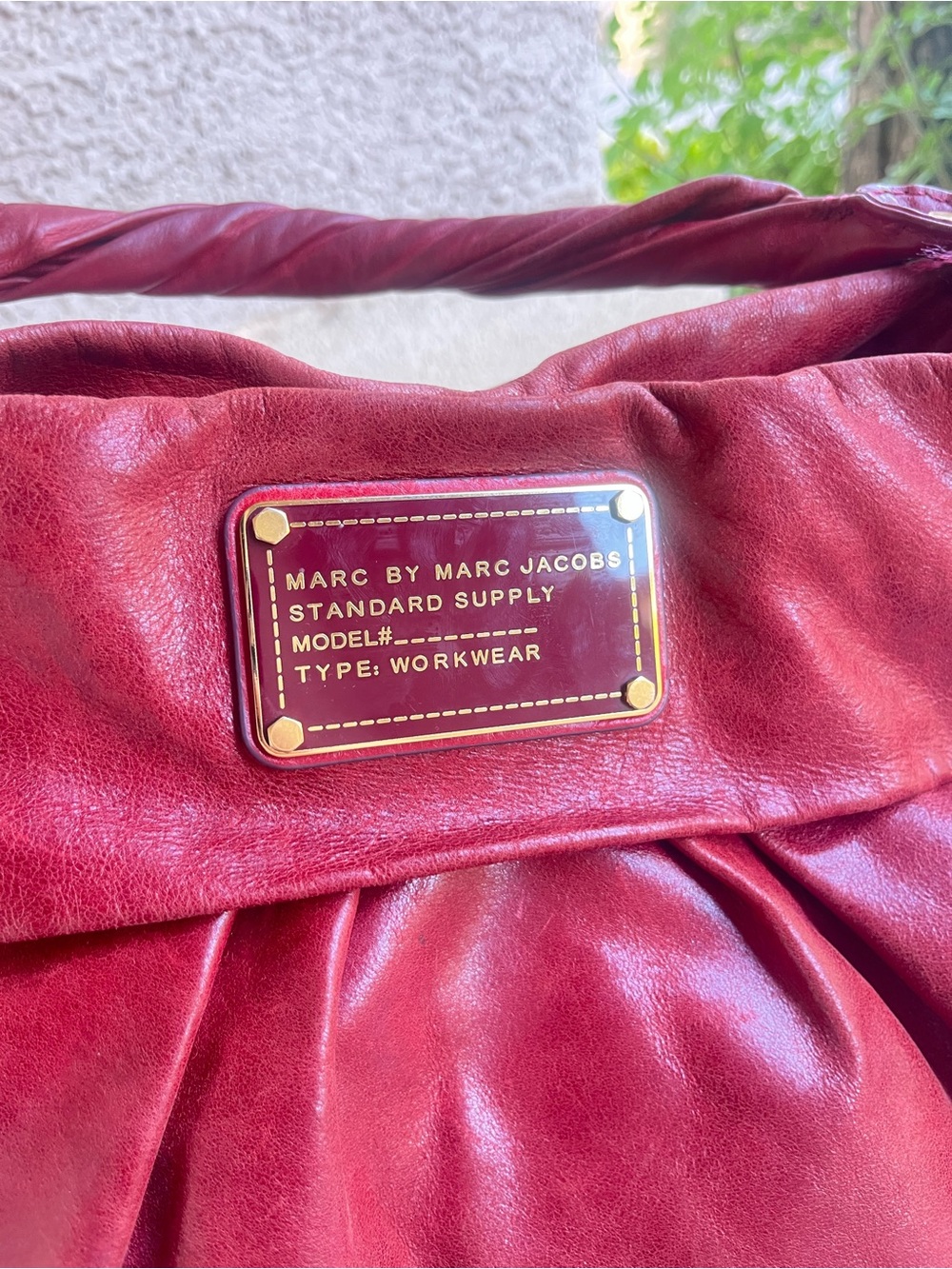 Marc Jacobs red leather hobo - Picture 2 of 13
